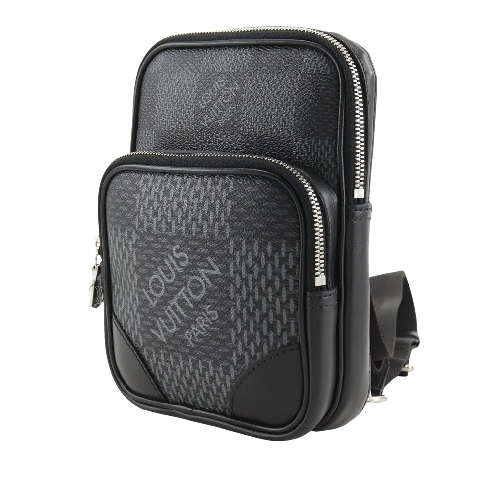 Louis Vuitton Damier Graphite 3D Amazone Sling Bag Black Very good - Back View