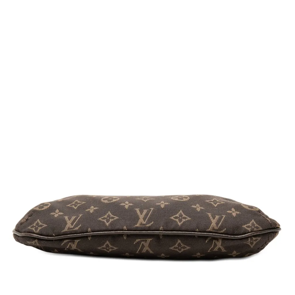 Louis Vuitton Monogram Mini Lin Mini Pochette Accessoires Brown Very good - Inside View