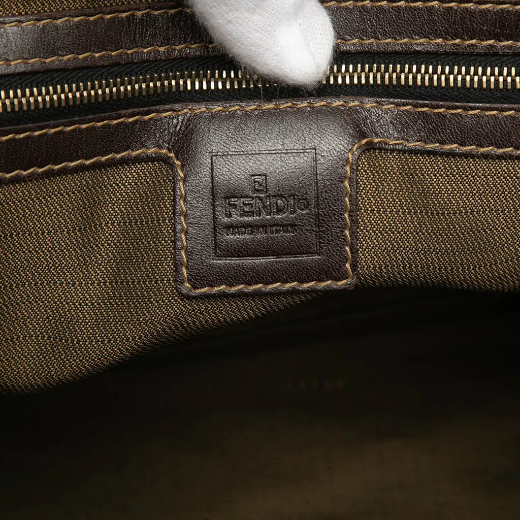 Fendi Small Zucca Canvas Twins Tote Brown Good - Box View