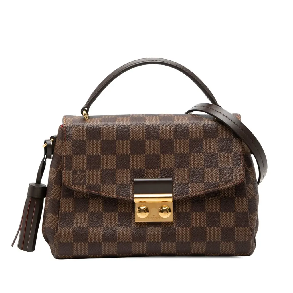 Louis Vuitton Damier Ebene Croisette Brown Very good - Front View