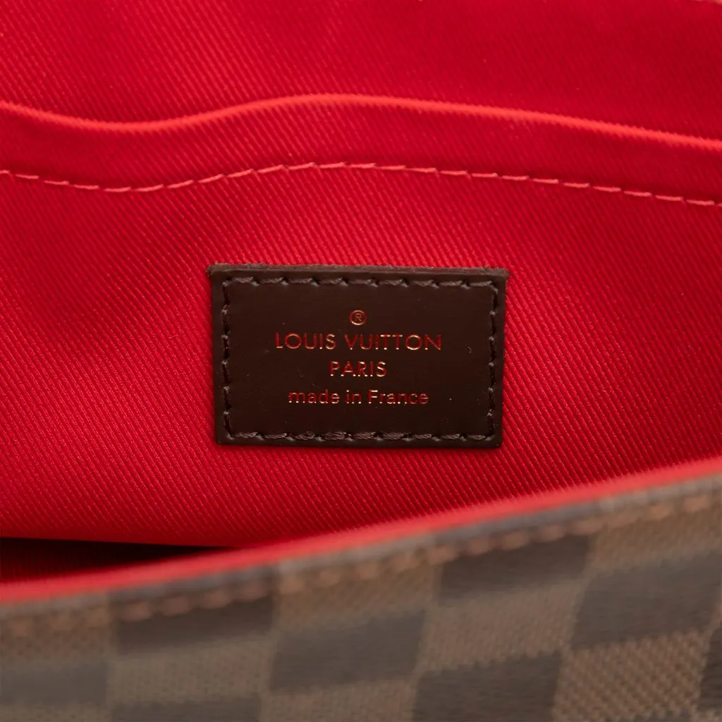 Louis Vuitton Damier Ebene Croisette Brown Very good - Box View