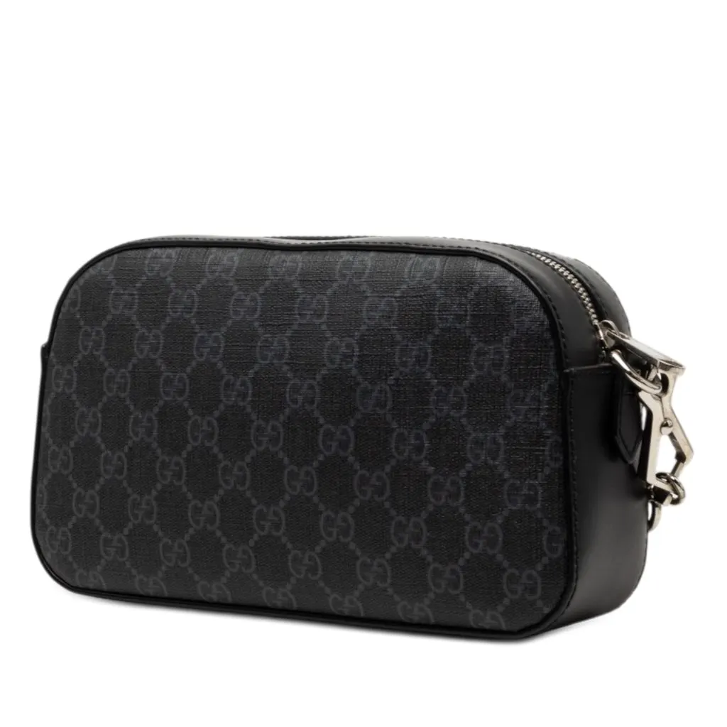 Gucci GG Supreme Web Crossbody Black Very good - Back View