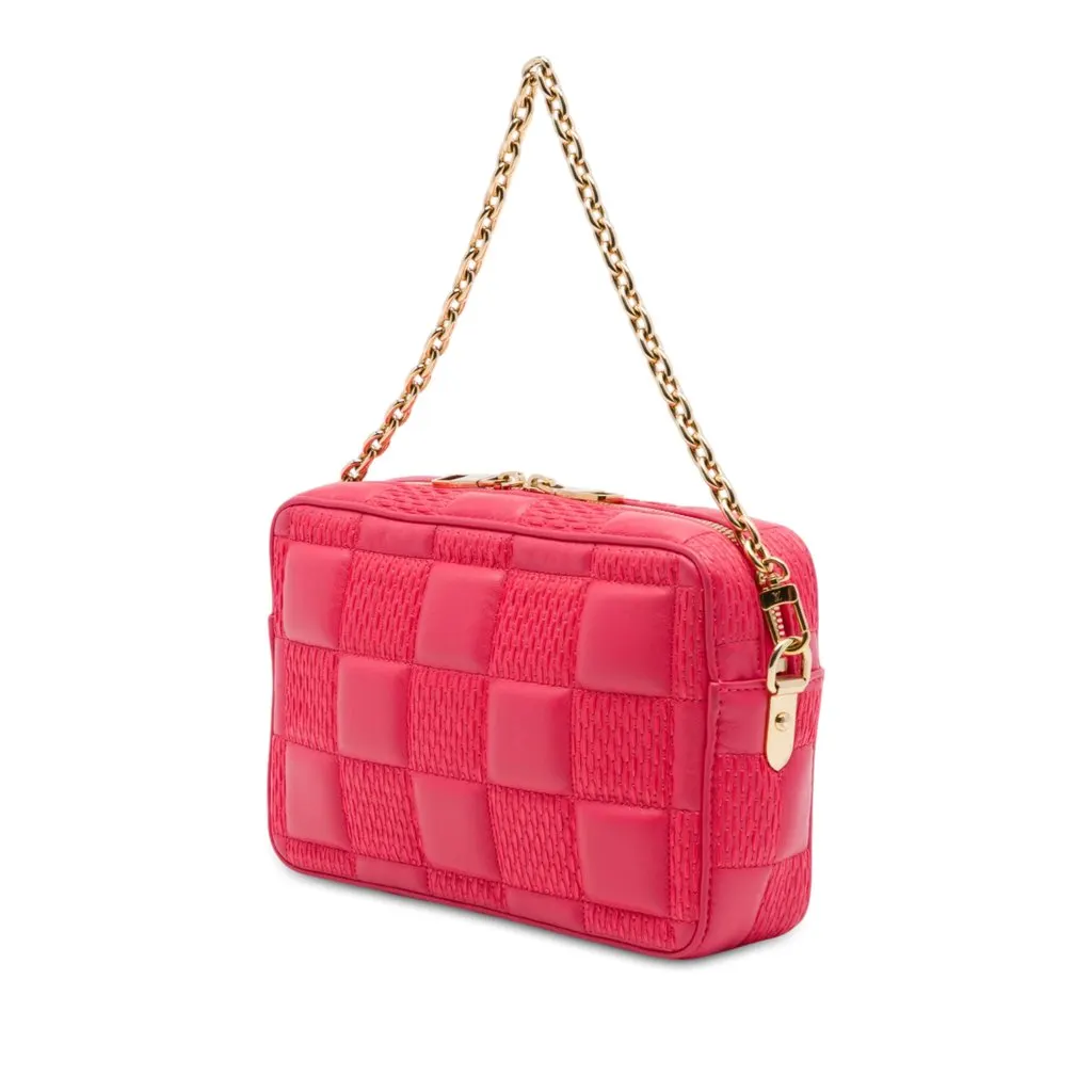 Louis Vuitton Damier Quilt Lambskin Troca PM Pink Leather Very good - Back View