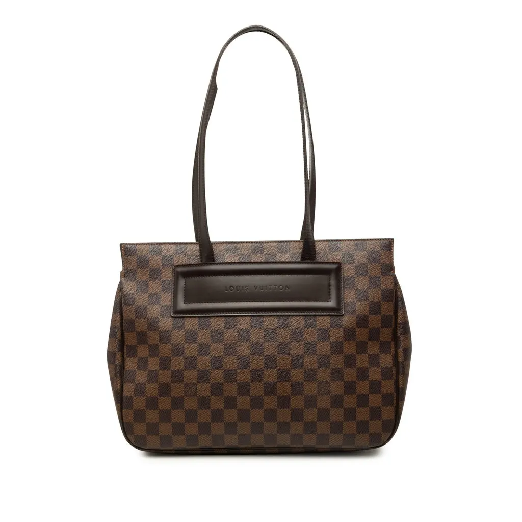 Louis Vuitton Damier Ebene Parioli PM Brown Canvas Good - Front View