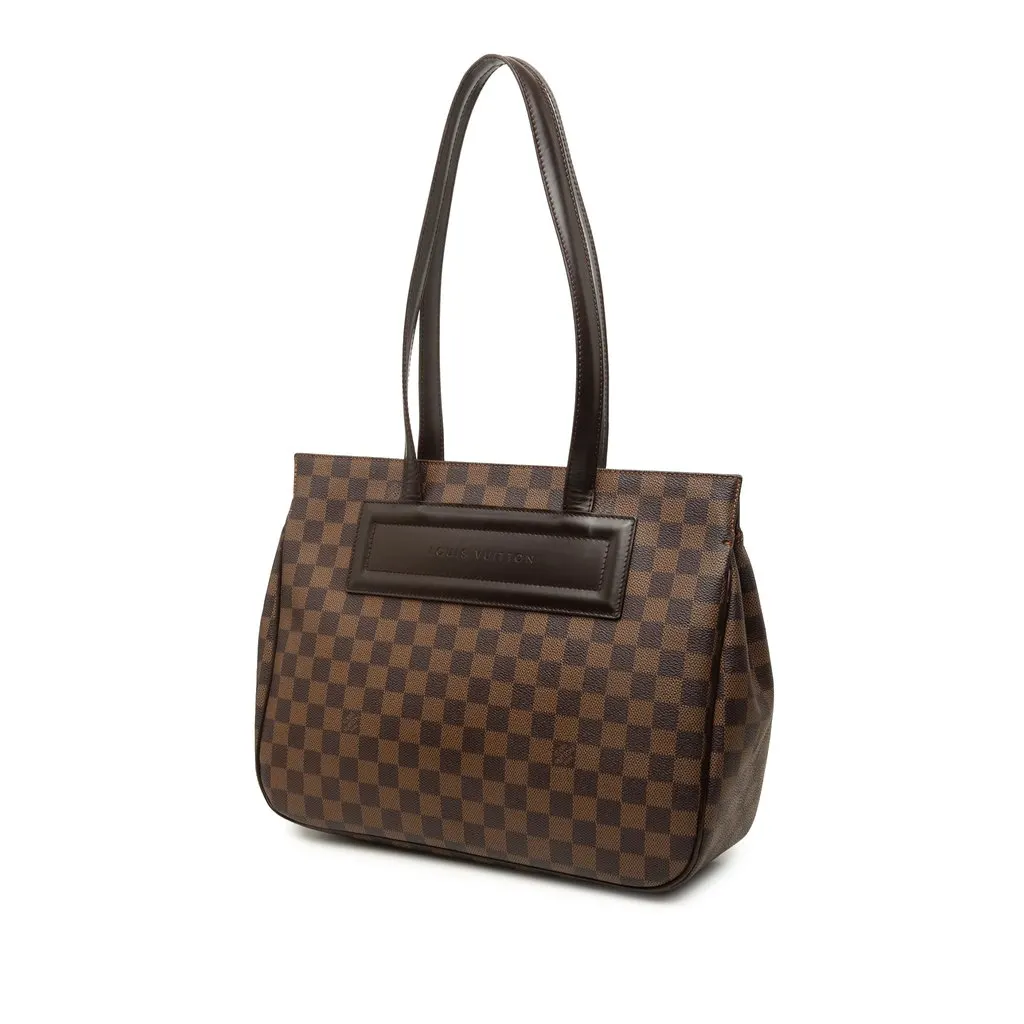 Louis Vuitton Damier Ebene Parioli PM Brown Canvas Good - Back View