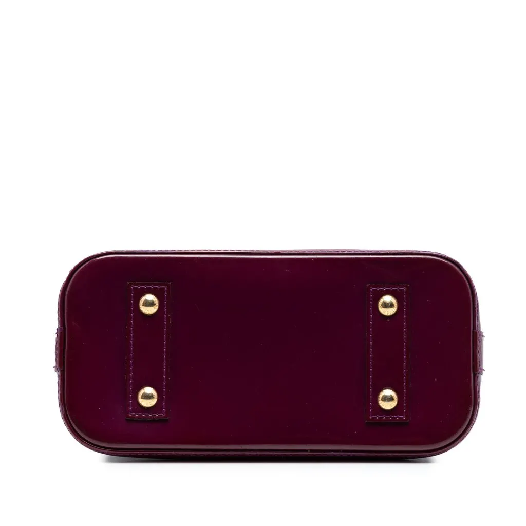 Louis Vuitton Monogram Vernis Alma BB Purple Leather Very good - Inside View
