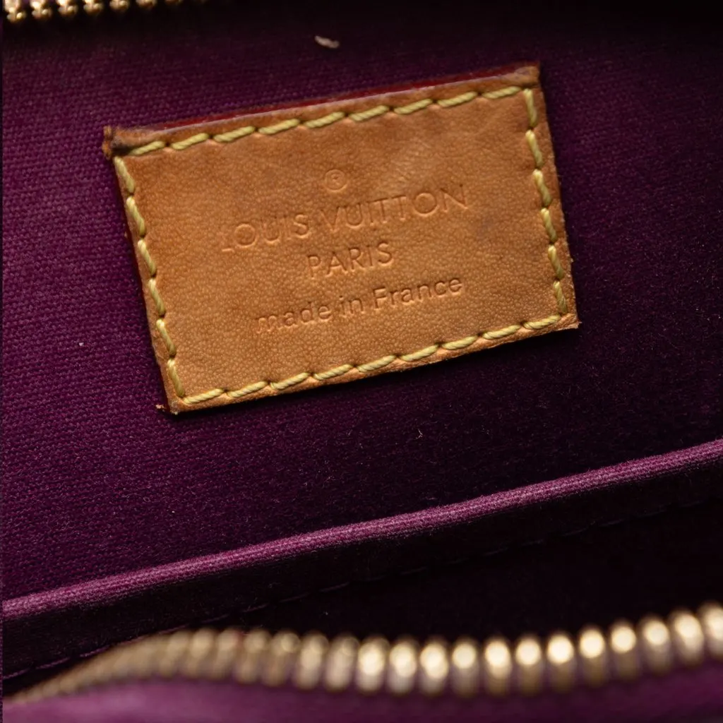 Louis Vuitton Monogram Vernis Alma BB Purple Leather Very good - Box View
