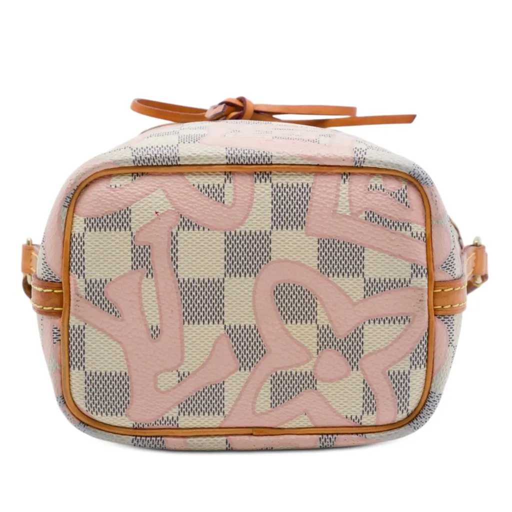 Louis Vuitton Damier Azur Tahitienne Nano Noe White Canvas Very good - Inside View