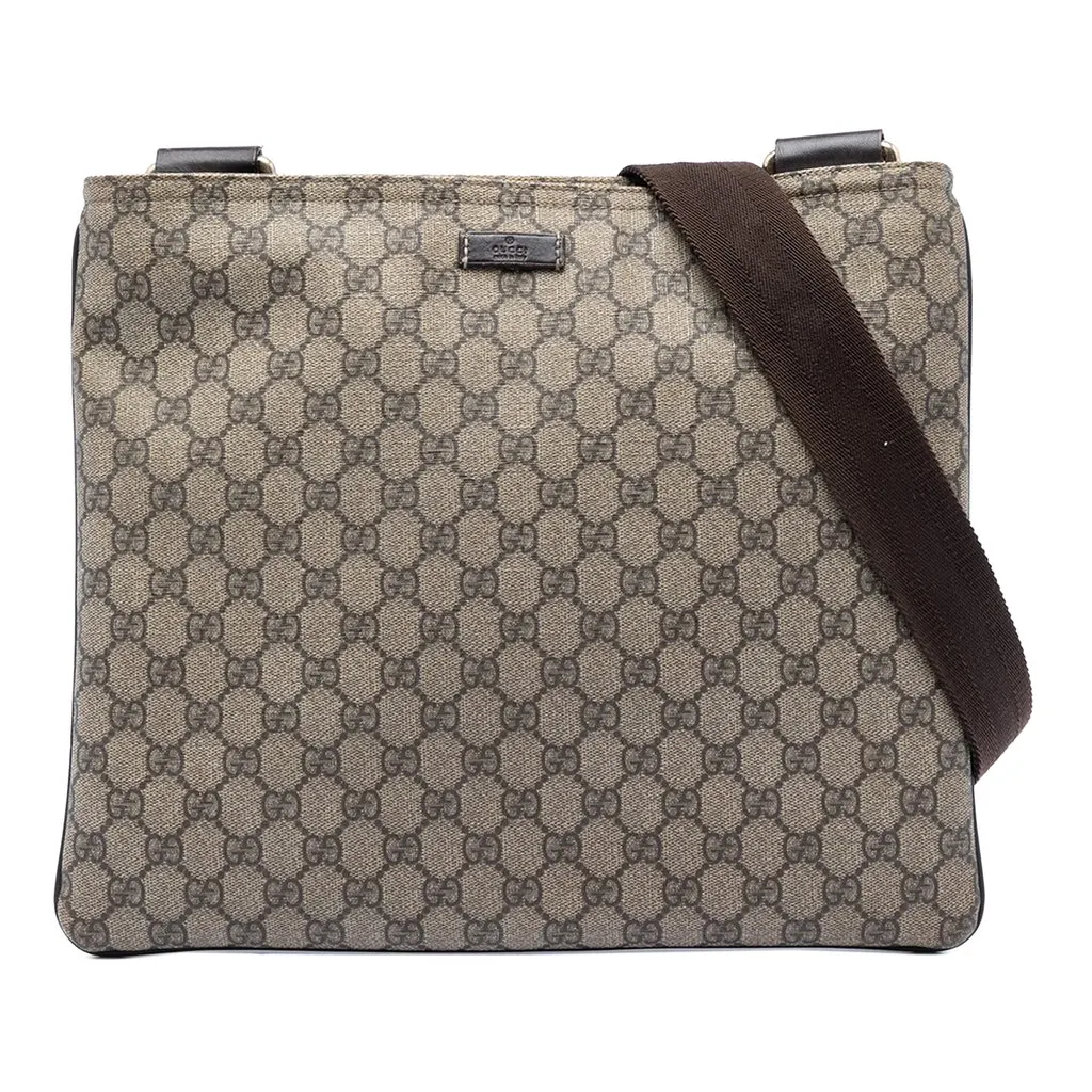 Gucci GG Supreme Crossbody Beige Very good - Front View