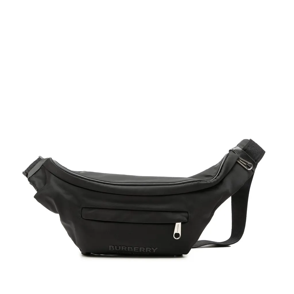 Burberry Nylon Curve Belt Bag Black Very good - Front View