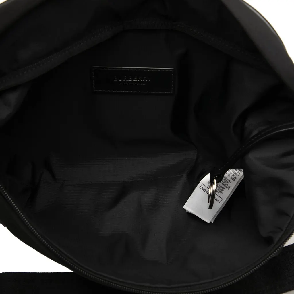 Burberry Nylon Curve Belt Bag Black Very good - Model View