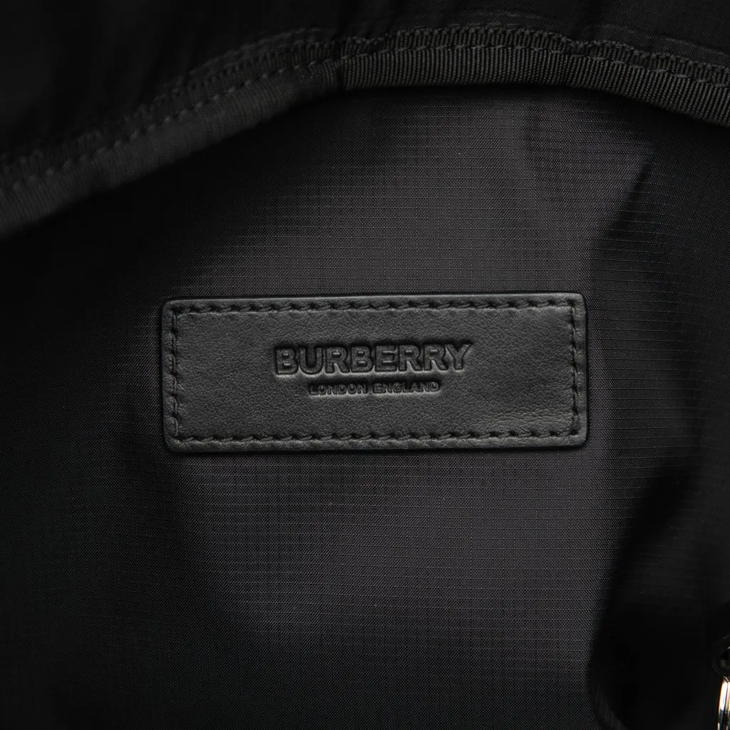Burberry Nylon Curve Belt Bag Black Very good - Box View