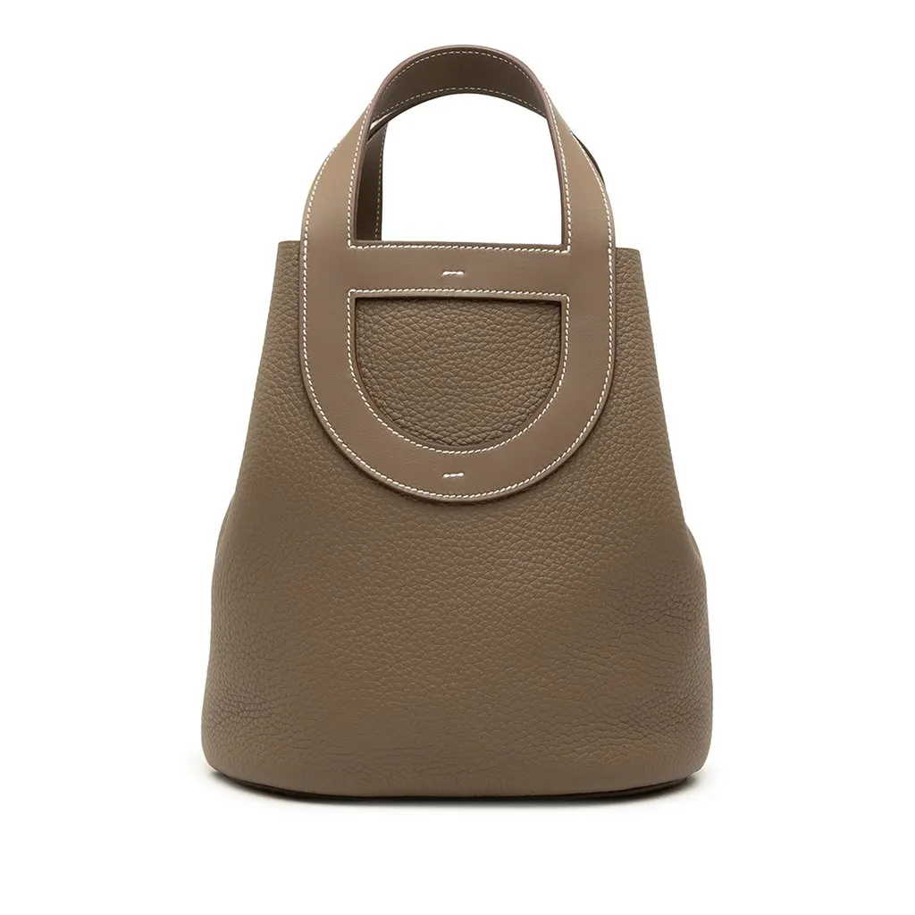 Hermès Clemence and Swift In the Loop 23 Brown Leather Very good - Front View