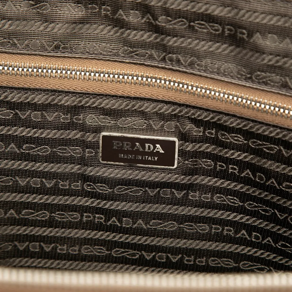 Prada Saffiano Business Bag Brown Leather Very good - Box View