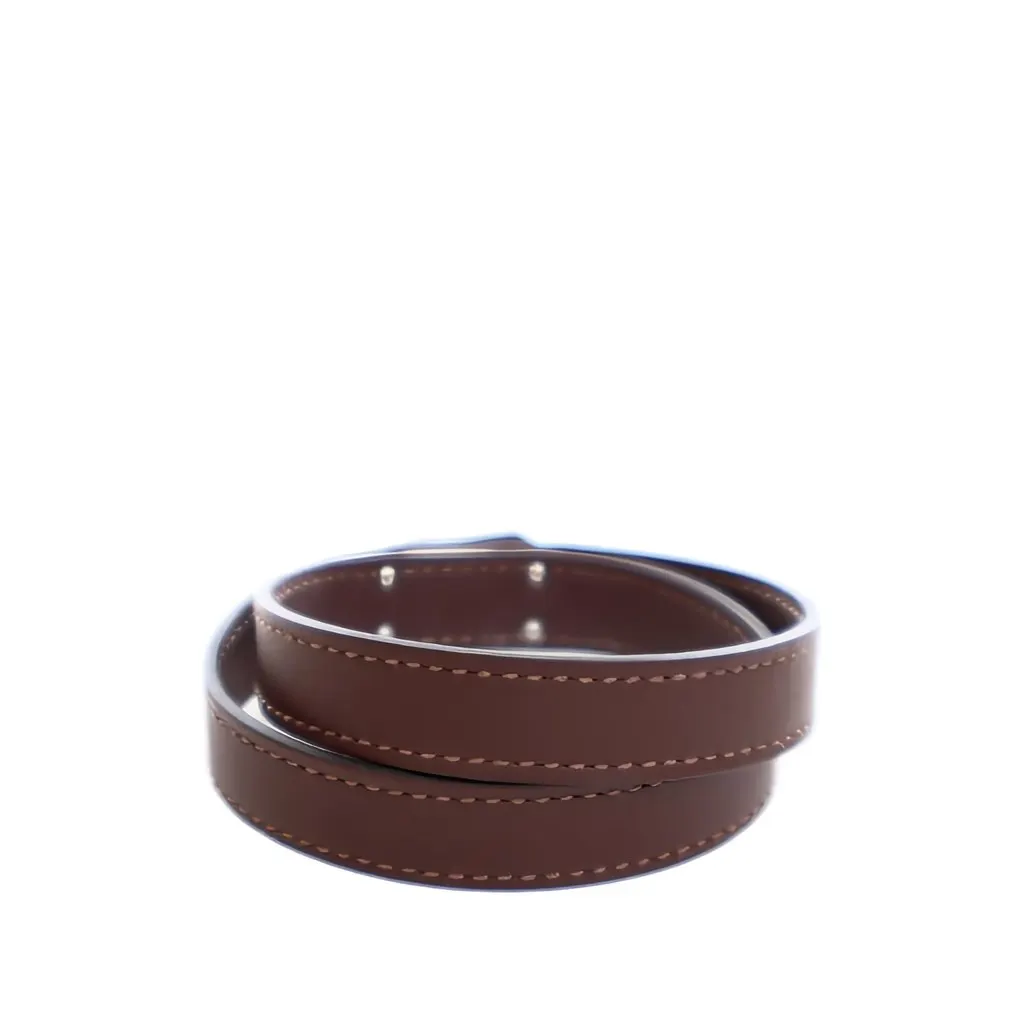Hermès Swift Kelly Double Tour Bracelet Brown Leather Very good - Back View