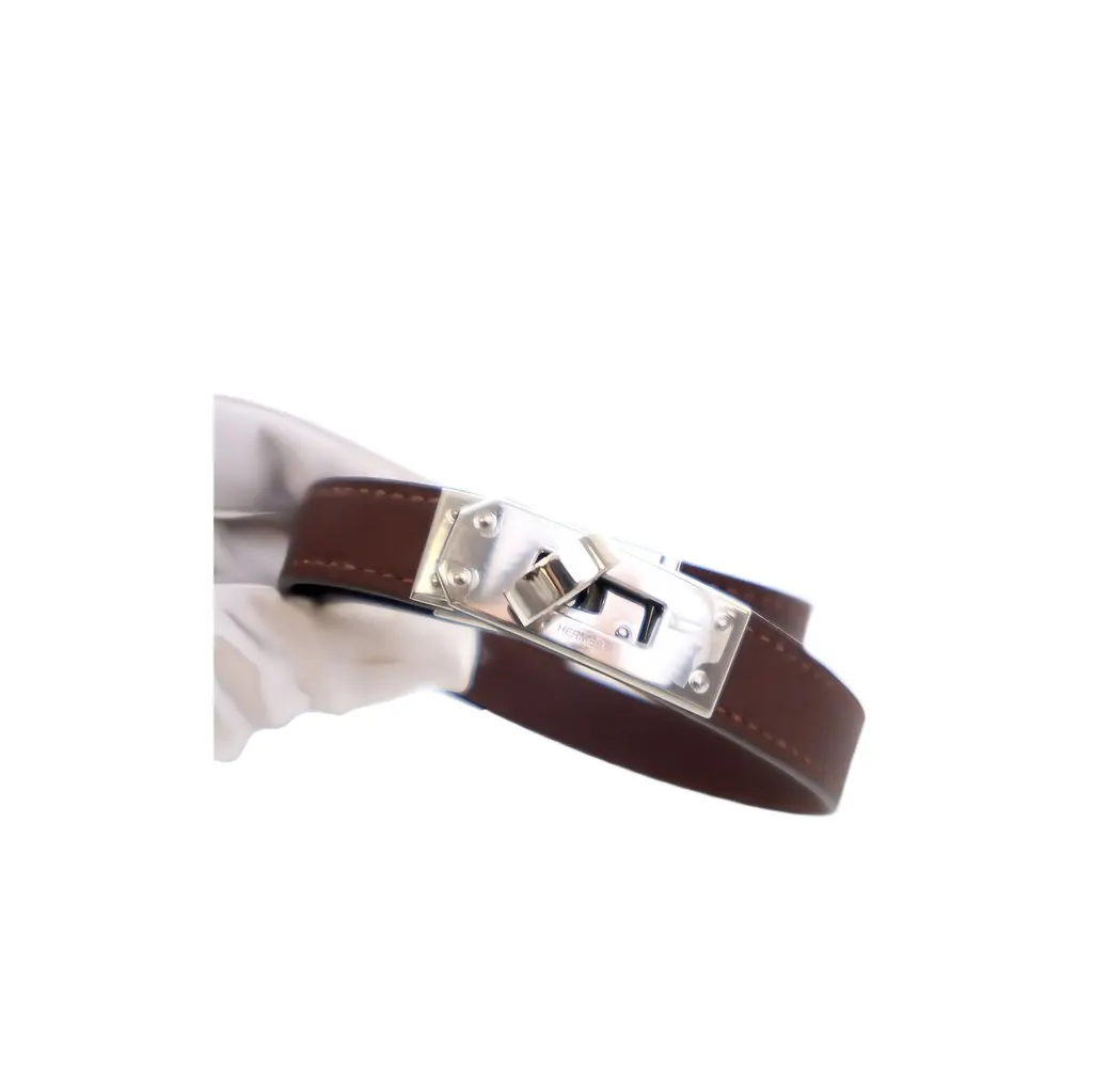 Hermès Swift Kelly Double Tour Bracelet Brown Leather Very good - Inside View