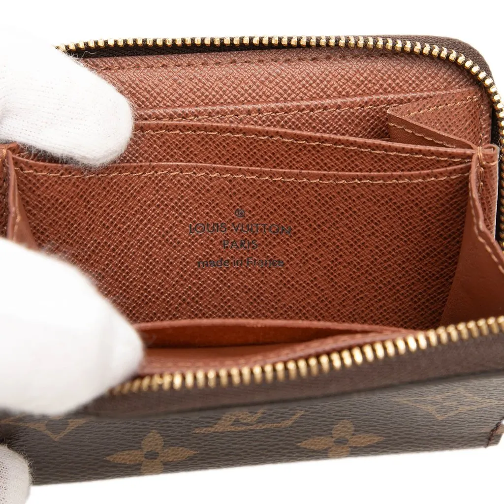 Louis Vuitton Monogram Zippy Coin Purse Brown Canvas Very good - Box View