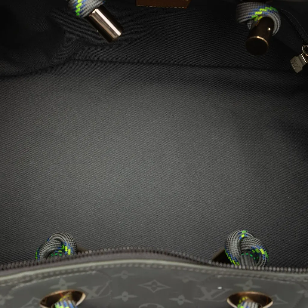 Louis Vuitton Monogram Titanium Keepall Bandouliere 50 Grey Very good - Model View