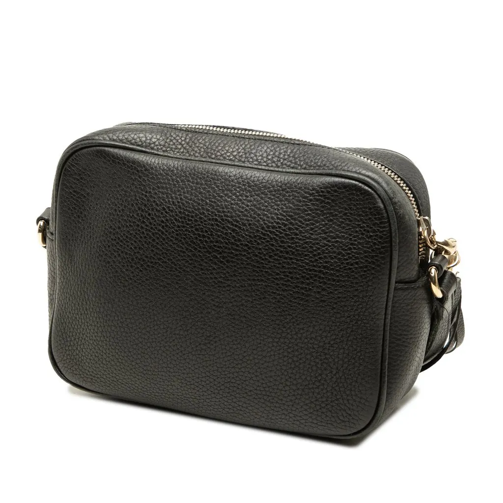 Gucci Calfskin Soho Disco Crossbody Black Leather Good - Back View