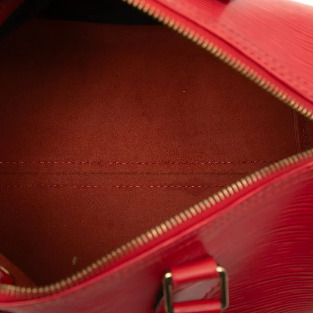 Louis Vuitton Epi Speedy 25 Red Leather Very good - Model View