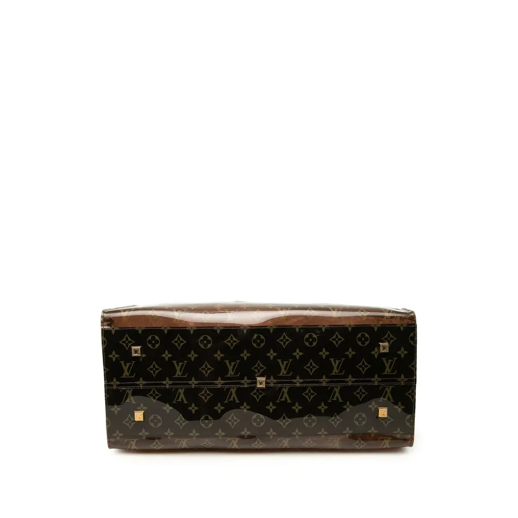 Louis Vuitton Monogram Vinyl Cabas Sac Cruise Brown Plastic Good - Inside View