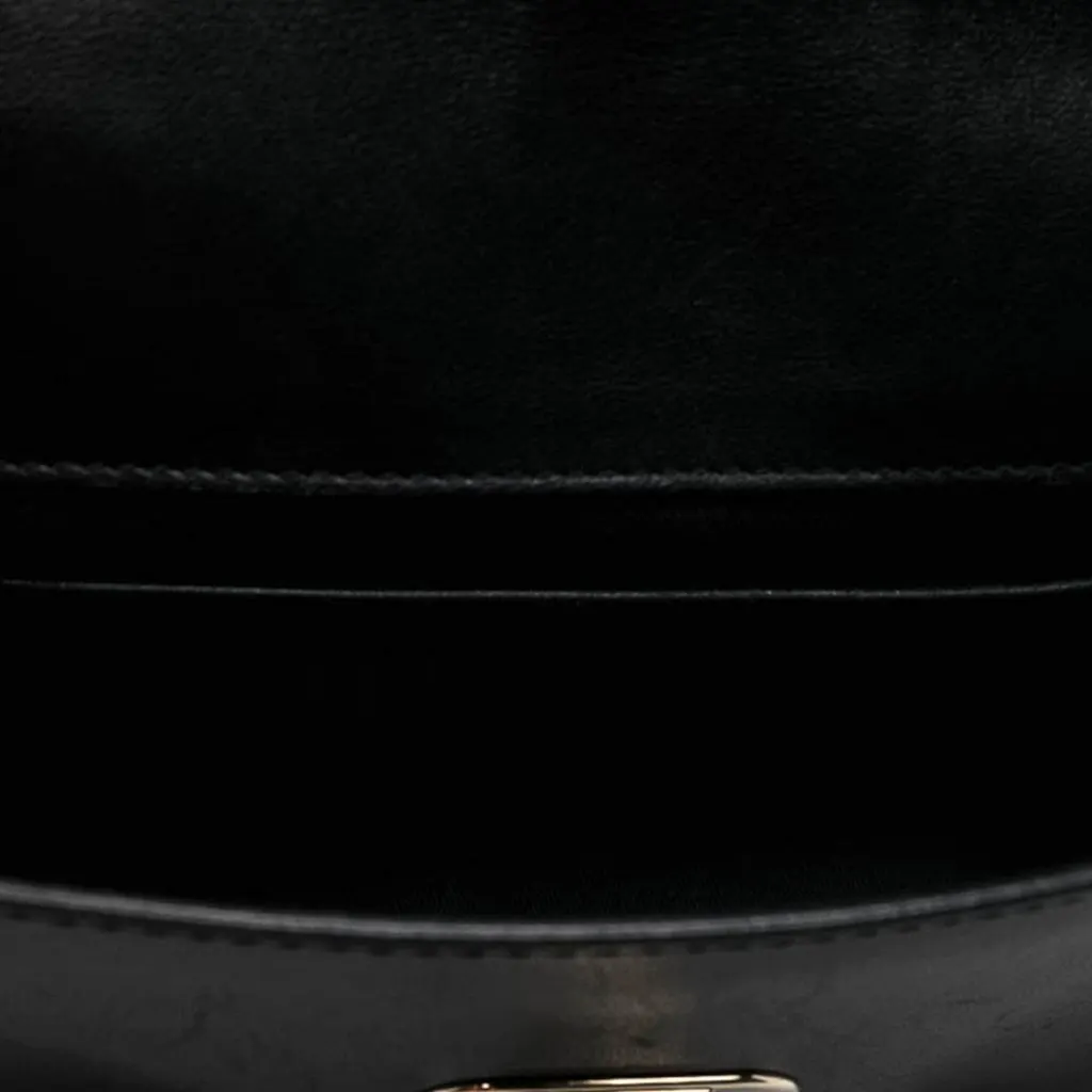 Valentino Small Leather Rockstud Flip Lock Crossbody Black Leather Very good - Model View
