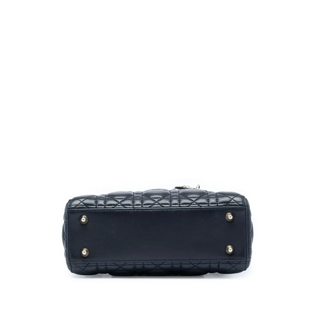 Dior Small Lambskin Cannage MyABCDior Lady Dior Black Leather Very good - Inside View