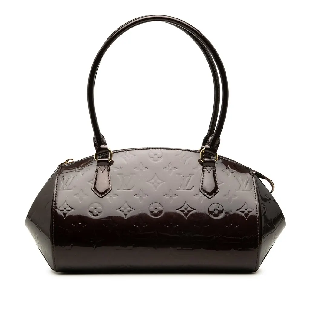 Louis Vuitton Monogram Vernis Sherwood PM Purple Leather Very good - Front View