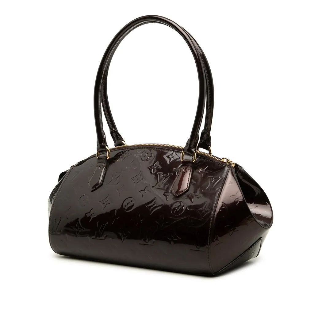 Louis Vuitton Monogram Vernis Sherwood PM Purple Leather Very good - Back View