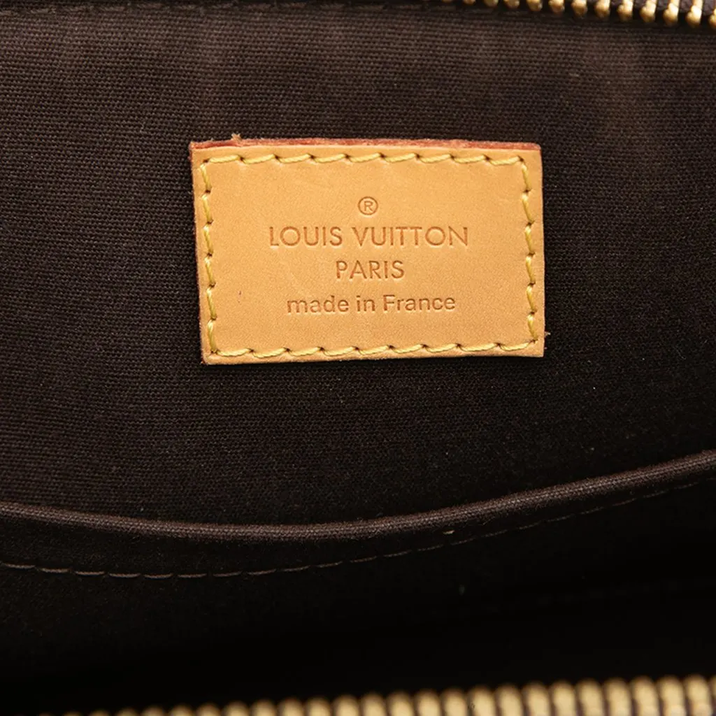 Louis Vuitton Monogram Vernis Sherwood PM Purple Leather Very good - Box View