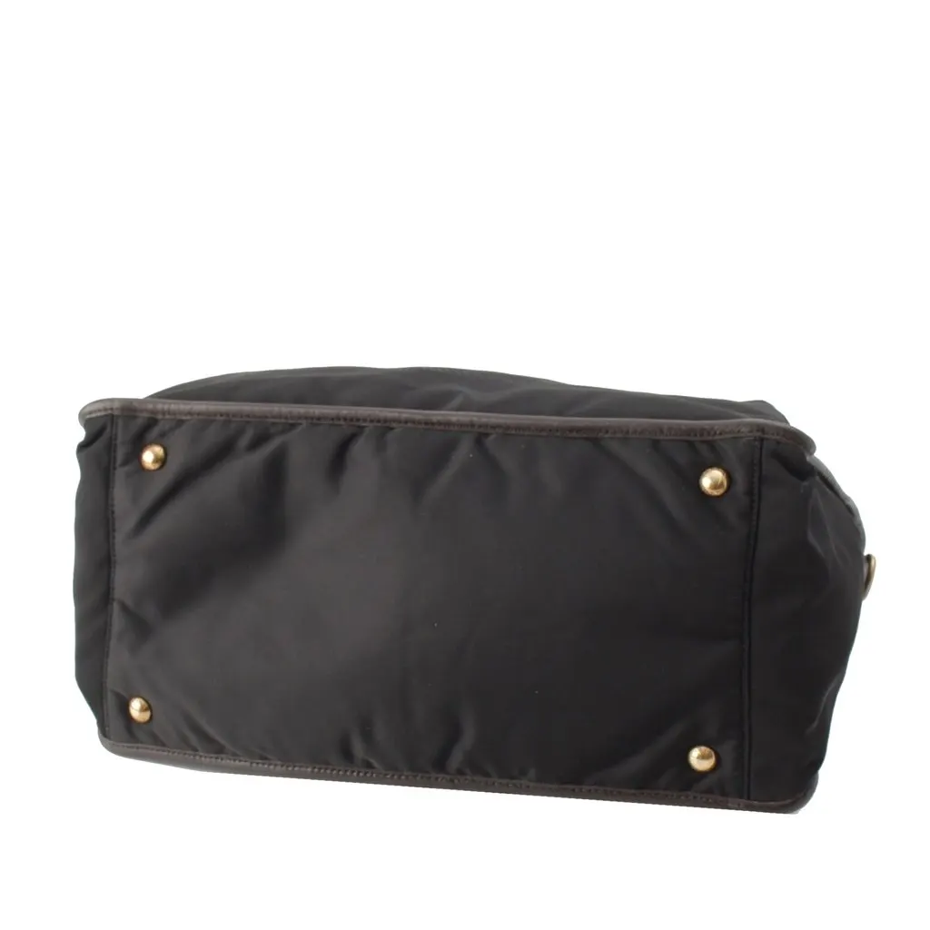 Prada Tessuto Canapa Logo Satchel Black Very good - Box View