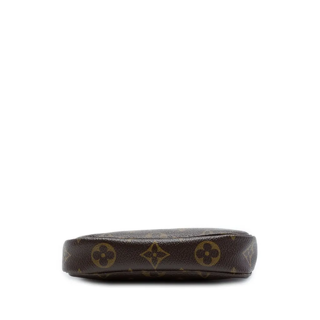 Louis Vuitton Monogram Mini Pochette Accessoires Brown Good - Inside View