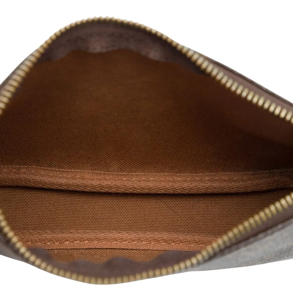 Louis Vuitton Monogram Mini Pochette Accessoires Brown Good - Model View