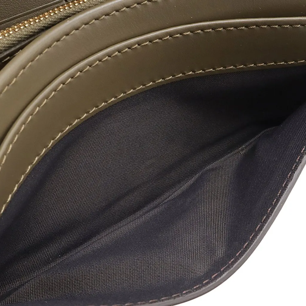 Fendi Smooth and Grained Calfskin Vitello King Cruise FF Diamonds Continental Envelope Wallet On Chain Brown Leather Very good - Model View