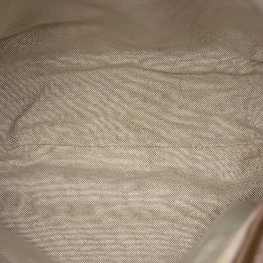 Gucci Medium GG Canvas Running Satchel Beige Good - Model View