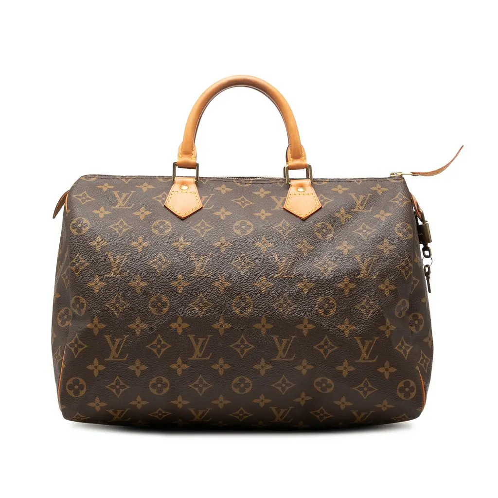 Louis Vuitton Monogram Speedy 35 Brown Very good - Front View