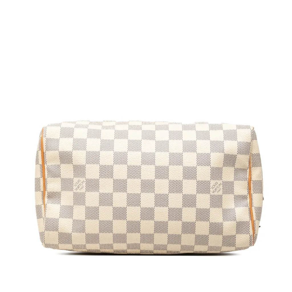 Louis Vuitton Damier Azur Speedy 25 White Very good - Inside View