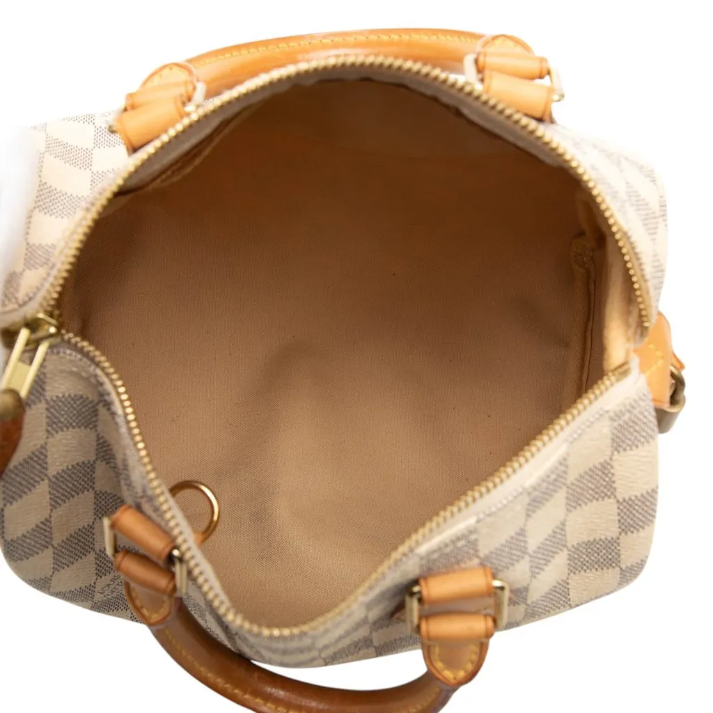 Louis Vuitton Damier Azur Speedy 25 White Very good - Model View