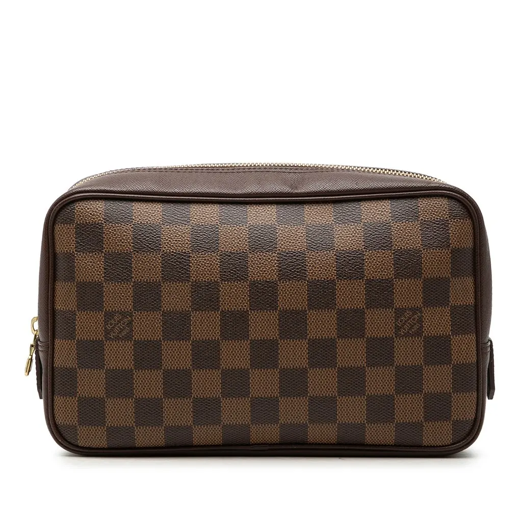 Louis Vuitton Damier Ebene Trousse Toilette 25 Brown Very good - Front View
