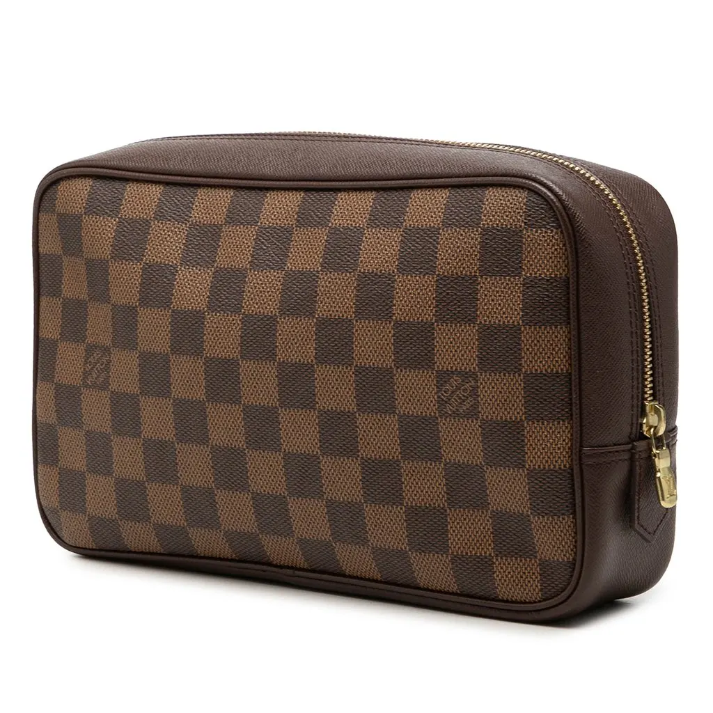 Louis Vuitton Damier Ebene Trousse Toilette 25 Brown Very good - Back View