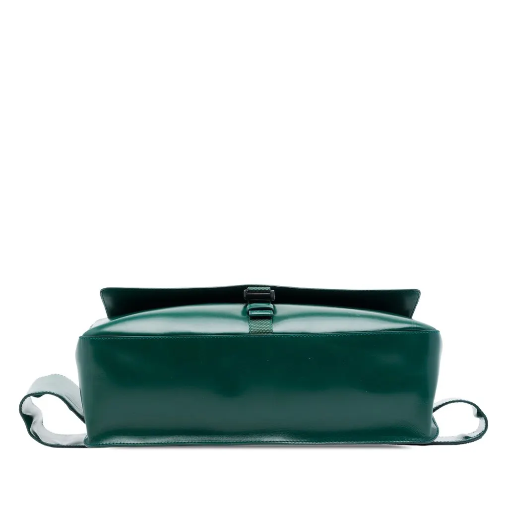 Prada Calfskin Convertible Belt Bag Green Leather Very good - Inside View