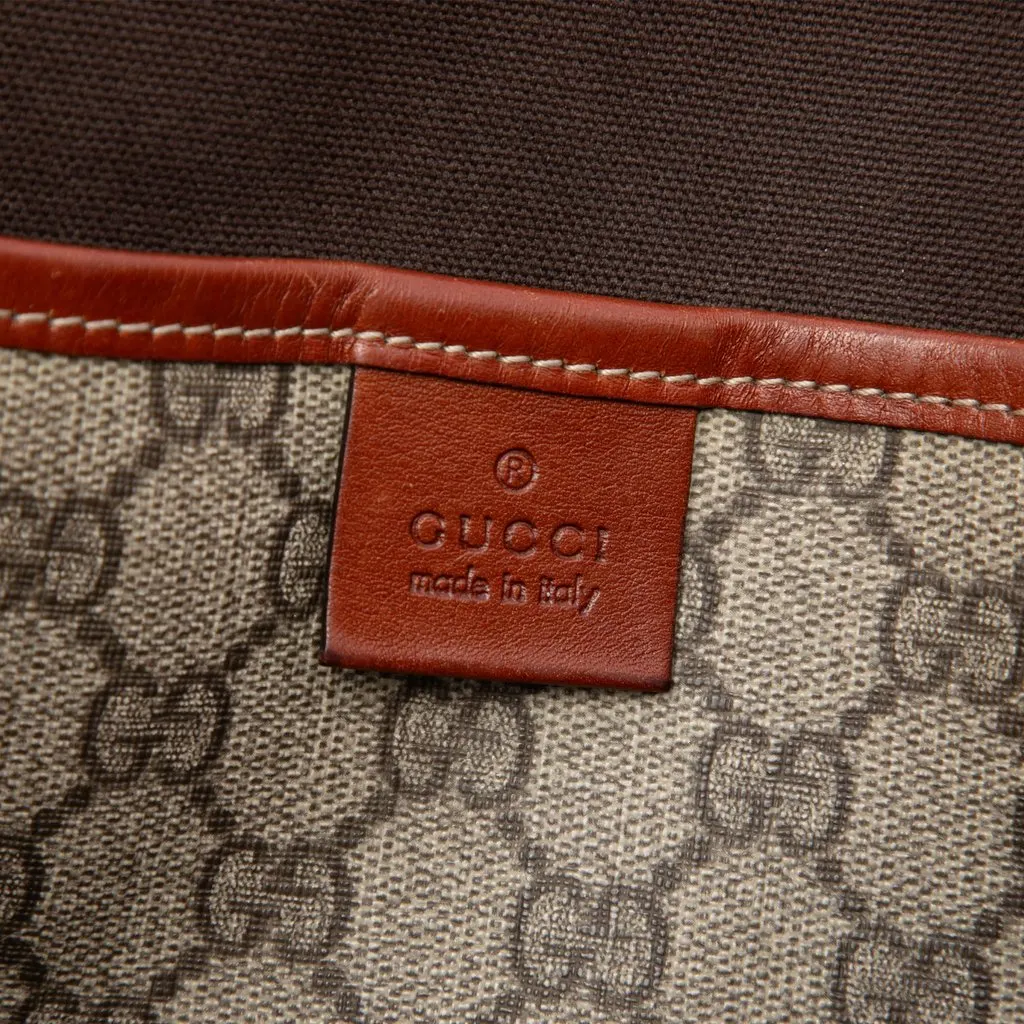 Gucci GG Supreme Web Tote Beige Canvas Very good - Box View