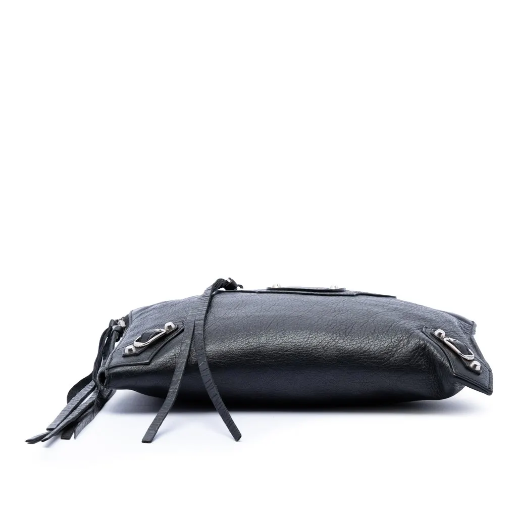 Balenciaga Lambskin Motocross Classic Flat Clutch Black Leather Very good - Inside View