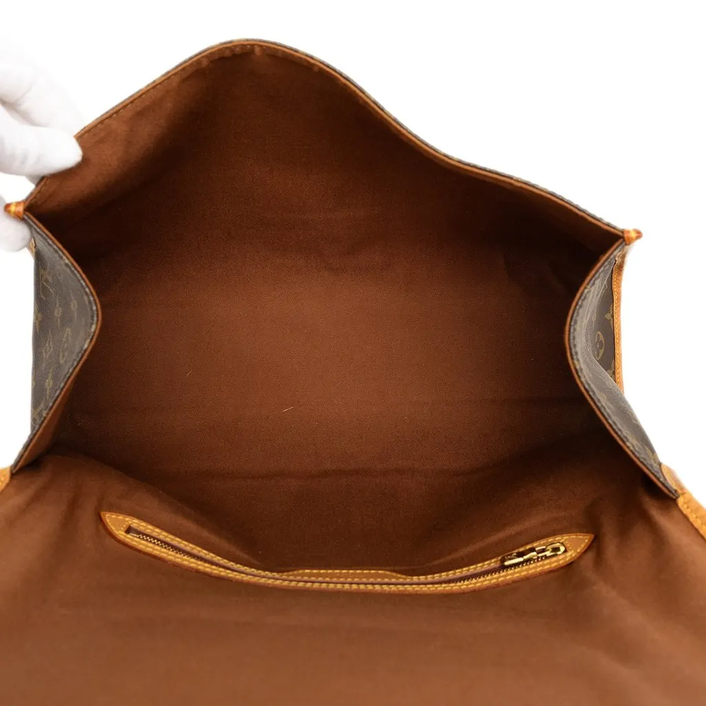 Louis Vuitton Monogram Beverly Briefcase MM Brown Good - Model View