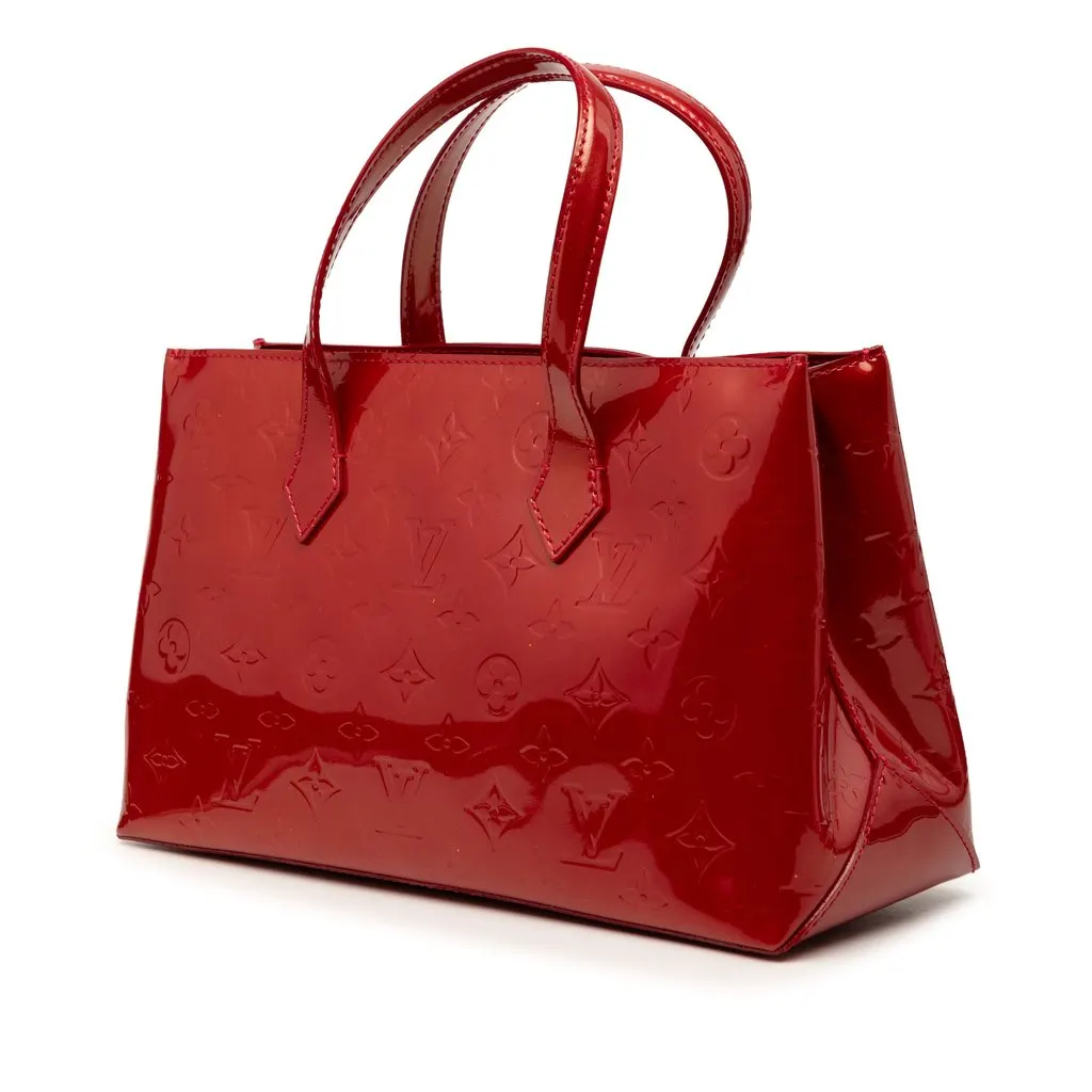 Louis Vuitton Monogram Vernis Wilshire PM Red Leather Very good - Back View