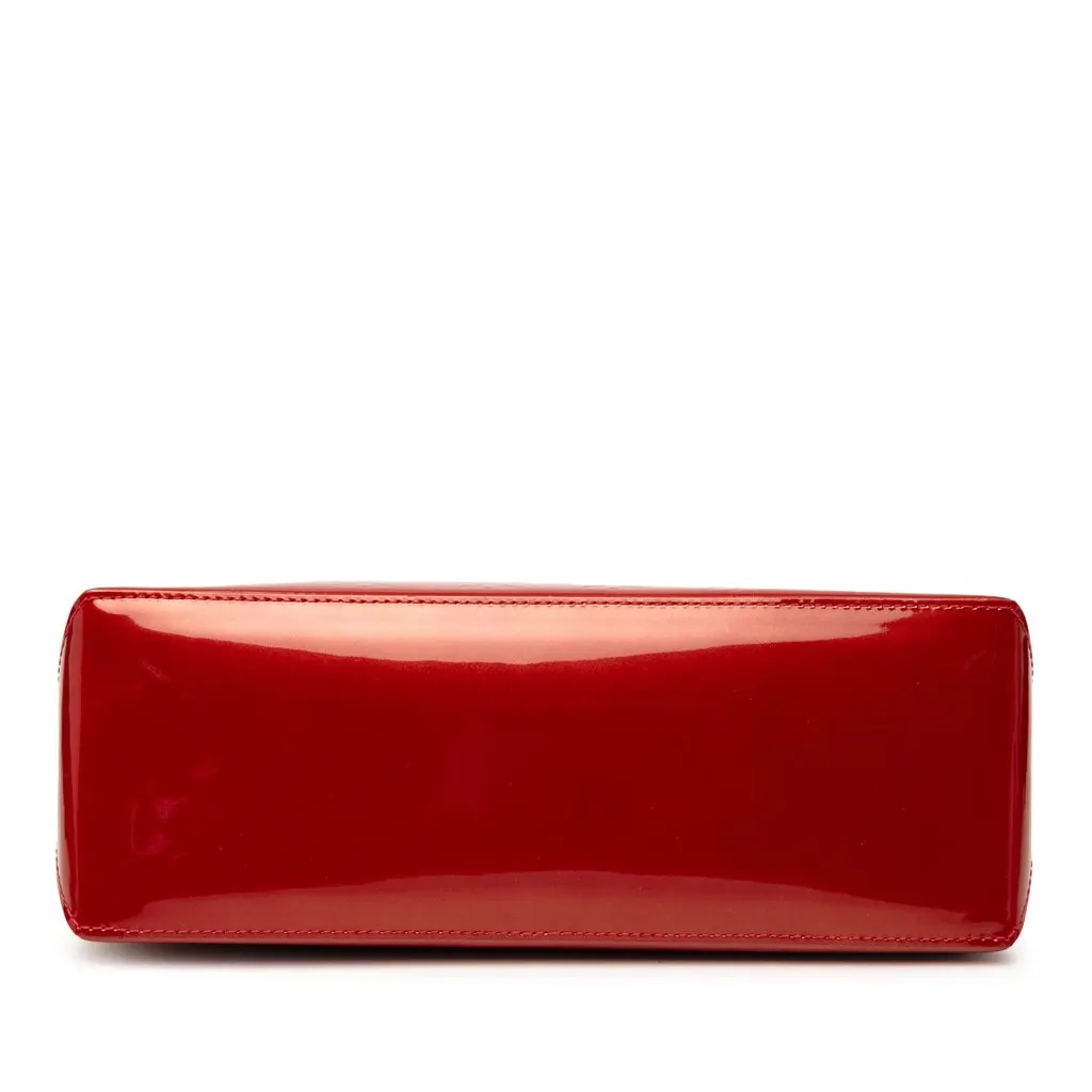 Louis Vuitton Monogram Vernis Wilshire PM Red Leather Very good - Inside View