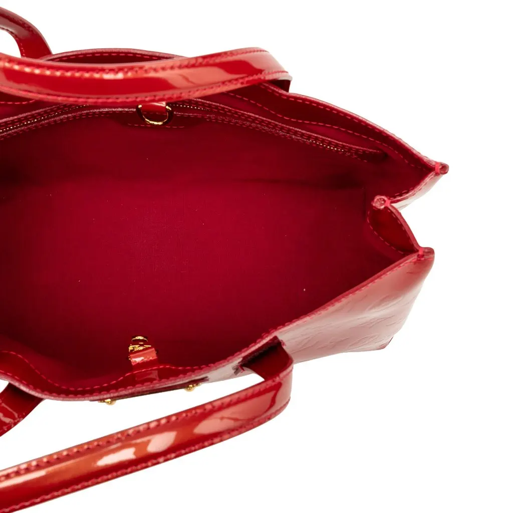Louis Vuitton Monogram Vernis Wilshire PM Red Leather Very good - Model View