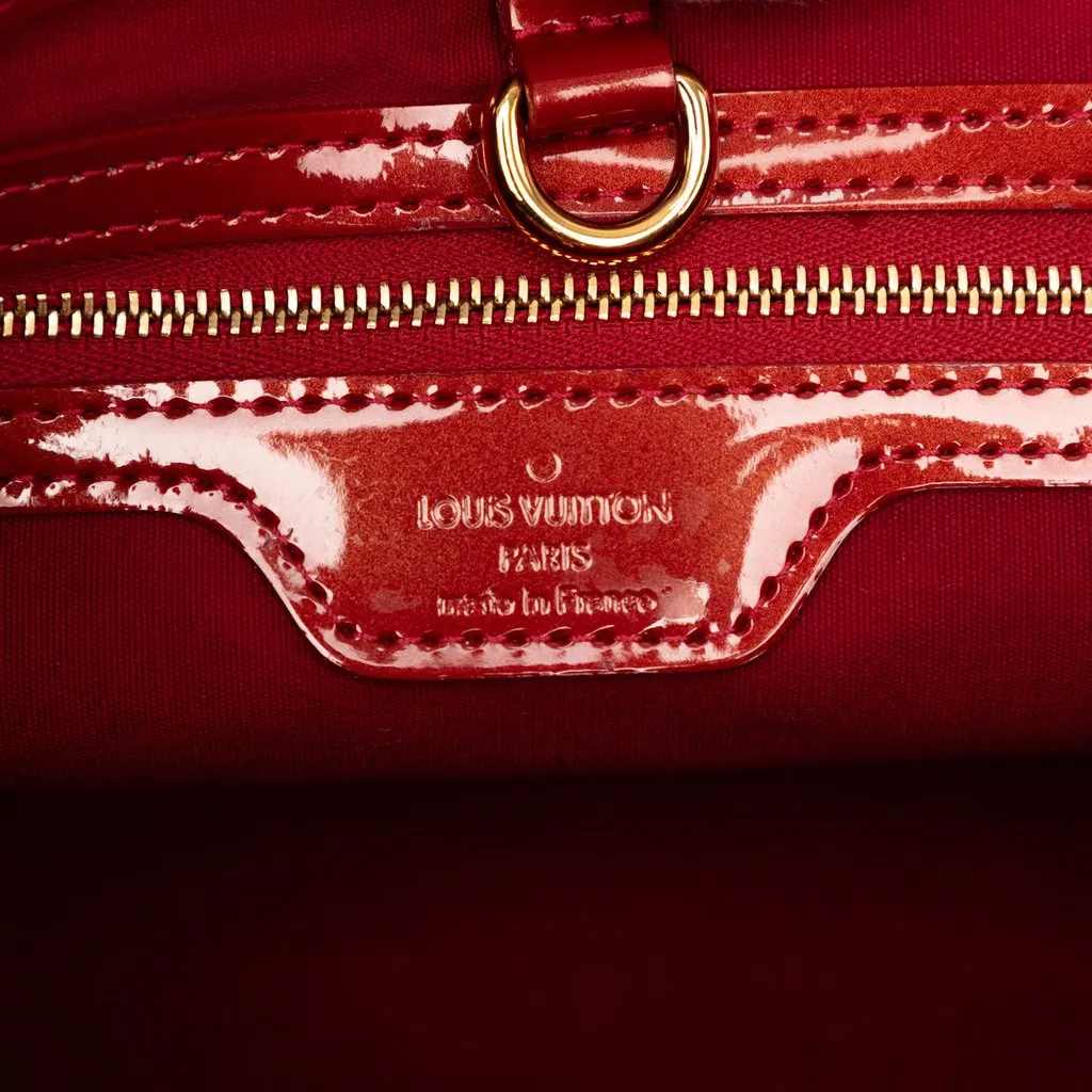 Louis Vuitton Monogram Vernis Wilshire PM Red Leather Very good - Box View