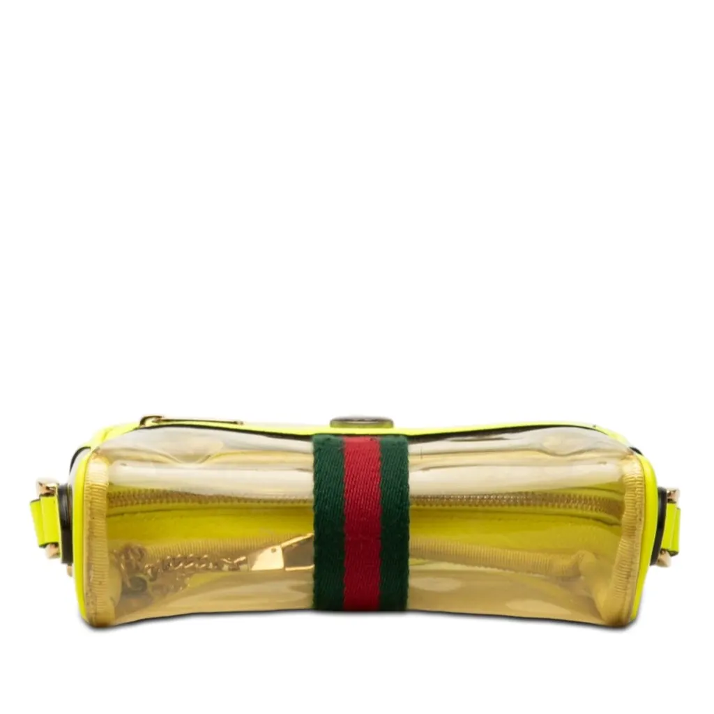 Gucci Mini PVC Web Ophidia Crossbody Yellow Plastic Very good - Inside View