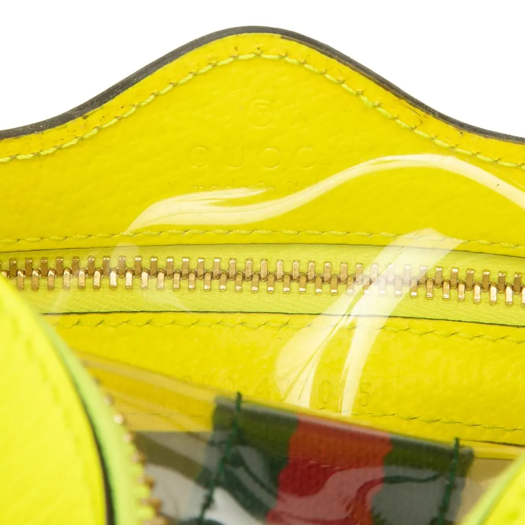 Gucci Mini PVC Web Ophidia Crossbody Yellow Plastic Very good - Box View
